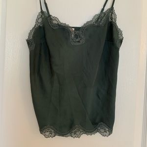 VS green satin pajama set